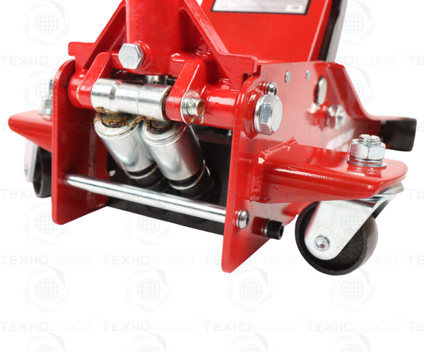 GTE-TH33013 Домкрат подкатной 3т 75-505мм двухпоршневой низкопрофильный